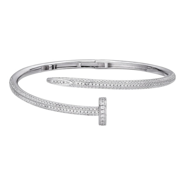 Solitaire Nail Bangle