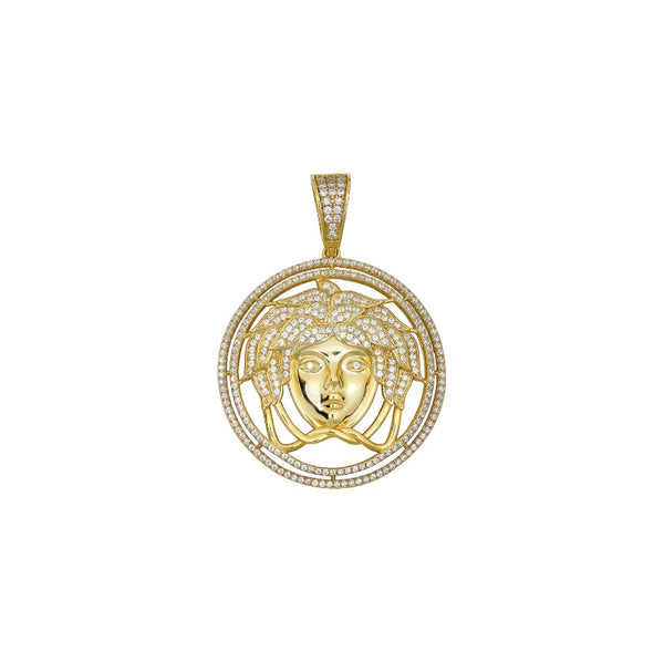 Gold Medusa Pendant