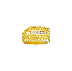 Solitaire Gold Nugget Ring